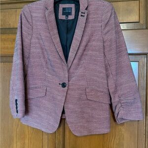 NWOT Women’s Classic Blazer - Black & Burgundy Checkered from The Limited